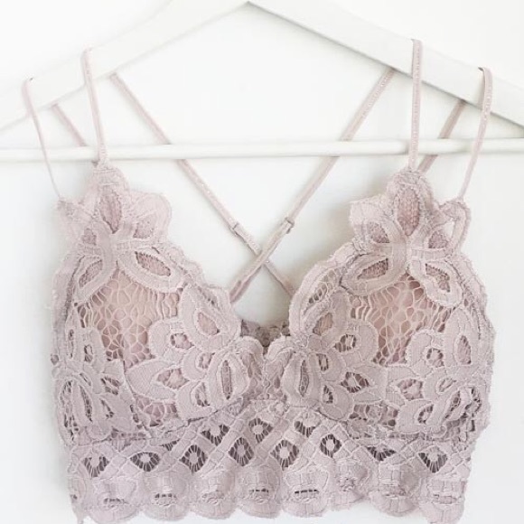 Other - 2️⃣/$50 Violet Gray Crochet Lace Bralette